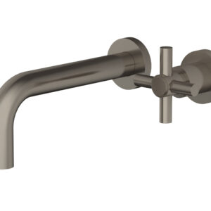 Phylrich Basic Single Handle Wall Lavatory Set – Cross Handle D131-15 – Pewter