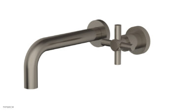 Phylrich Basic Single Handle Wall Lavatory Set - Cross Handle D131-15 - Pewter