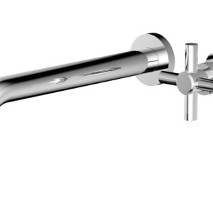 Phylrich Basic 10″ Single Handle Wall Lavatory Set – Cross Handle D131-16 – Polished Chrome