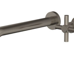 Phylrich Basic 10″ Single Handle Wall Lavatory Set – Cross Handle D131-16 – Pewter