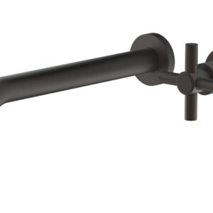 Phylrich Basic 10″ Single Handle Wall Lavatory Set – Cross Handle D131-16 – Oil Rubbed Bronze