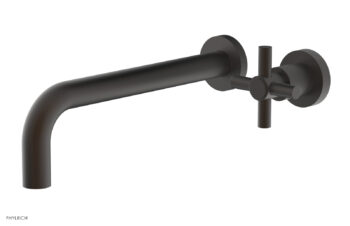 Phylrich Basic 10" Single Handle Wall Lavatory Set - Cross Handle D131-16 - Oil Rubbed Bronze