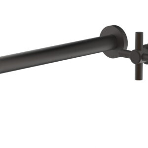 Phylrich Basic 12″ Single Handle Wall Lavatory Set – Cross Handle D131-17 – Oil Rubbed Bronze
