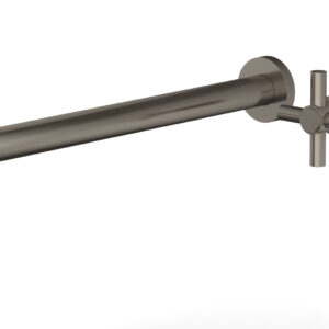 Phylrich Basic 14″ Single Handle Wall Lavatory Set – Cross Handle D131-18 – Pewter