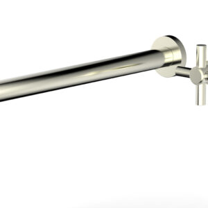 Phylrich Basic 14″ Single Handle Wall Lavatory Set – Cross Handle D131-18 – Satin Nickel