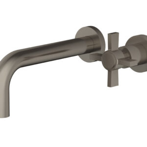 Phylrich Basic Single Handle Wall Lavatory Set – Cross Handle D132-15 – Pewter