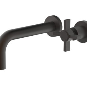 Phylrich Basic Single Handle Wall Lavatory Set – Cross Handle D132-15 – Oil Rubbed Bronze