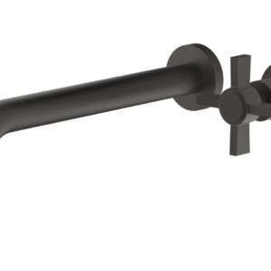 Phylrich Basic 10″ Single Handle Wall Lavatory Set – Cross Handle D132-16 – Oil Rubbed Bronze