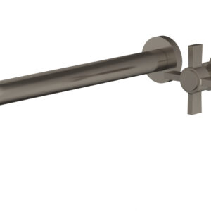 Phylrich Basic 12″ Single Handle Wall Lavatory Set – Cross Handle D132-17 – Pewter