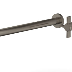 Phylrich Basic 14″ Single Handle Wall Lavatory Set – Cross Handle D132-18 – Pewter