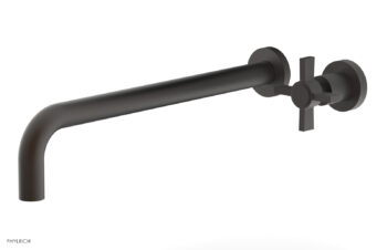 Phylrich Basic 14" Single Handle Wall Lavatory Set - Cross Handle D132-18 - Oil Rubbed Bronze