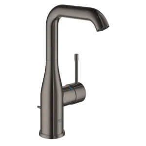 Grohe Single Hole Single-Handle L-Size Bathroom Faucet 1.2 Gpm in Hard Graphite