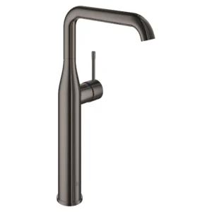 Grohe Single Hole Single-Handle Deck Mount Vessel Sink Faucet 1.2 Gpm in Hard Graphite