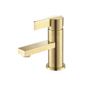 Isenberg Single Hole Bathroom Faucet In Satin Brass