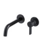 Isenberg Single Handle Wall Mounted Bathroom Faucet In Matte Black