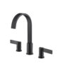 Isenberg Three Hole 8″ Widespread Two Handle Bathroom Faucet In Matte Black