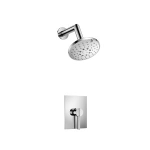 Flusso Single Output Shower Set With ABS Shower Head & Arm In Chrome