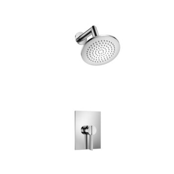 Isenberg Single Output Shower Set With Brass Shower Head & Arm In Chrome