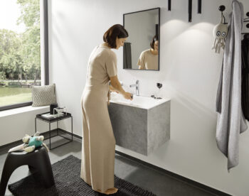 Hansgrohe Finoris Single-Hole Faucet 110 with Pop-Up Drain, 1.2 GPM in Chrome - Image 2