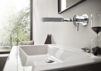 Hansgrohe Finoris Wall-Mounted Single-Handle Faucet Trim, 1.2 GPM in Chrome - Image 2