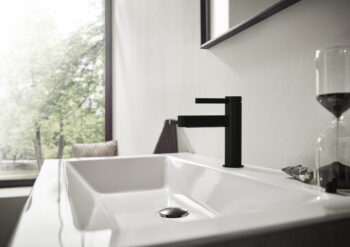 Hansgrohe Finoris Single-Hole Faucet 110 with Pop-Up Drain, 1.2 GPM in Matte Black - Image 4