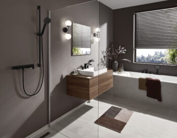 Hansgrohe Vivenis Widespread Faucet 95 with Pop-UP Drain, 1.2 GPM in Matte Black - Image 2