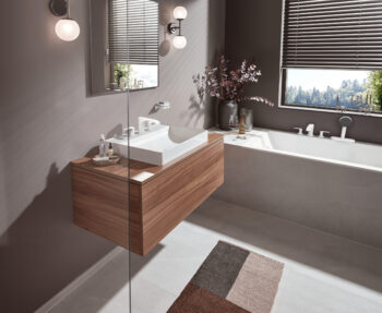 Hansgrohe Vivenis Widespread Faucet 95 with Pop-UP Drain, 1.2 GPM in Matte White - Image 2