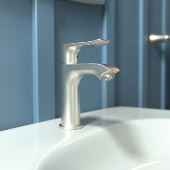 Hansgrohe Metris Single-Hole Faucet 100 with Pop-Up Drain, 1.2 GPM in Chrome - Image 2