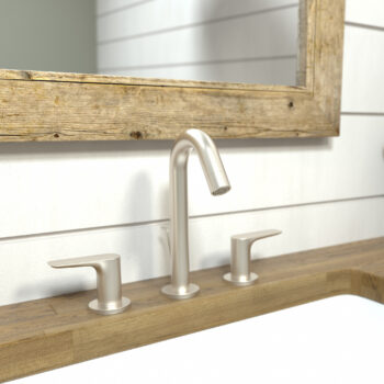 Hansgrohe Logis Widespread Faucet 150 with Pop-Up Drain, 1.2 GPM in Brushed Nickel - Image 2