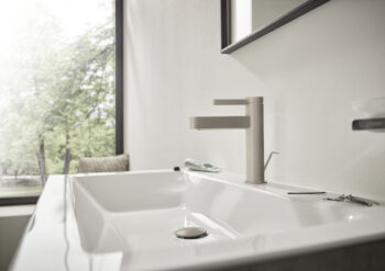 Hansgrohe Finoris Single-Hole Faucet 110 with Pop-Up Drain, 1.2 GPM in Brushed Nickel - Image 2