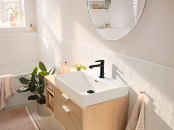 Hansgrohe Rebris S Single-Hole Faucet 110 with Pop-Up Drain, 1.2 GPM in Matte Black - Image 3