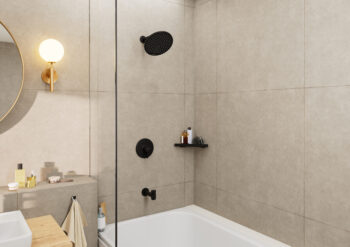 Hansgrohe Vernis Blend Pressure Balance Tub/Shower Set, 2.5 GPM in Matte Black - Image 2