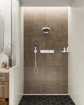 Hansgrohe Rainfinity Handshower 130 3-Jet, 2.5 GPM in Matte White - Image 2