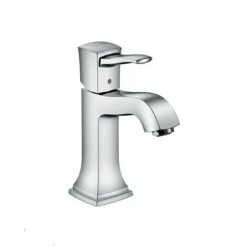 Hansgrohe Metropol Classic Single-Hole Faucet 110 with Pop-Up Drain, 0.5 GPM in Chrome