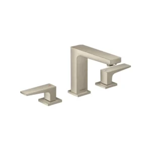 Hansgrohe Metropol Widespread Faucet 110 with Lever Handles, 1.2 GPM in Brushed Nickel