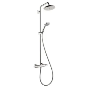 Hansgrohe Croma Showerpipe 150 1-Jet, 2.0 GPM in Brushed Nickel