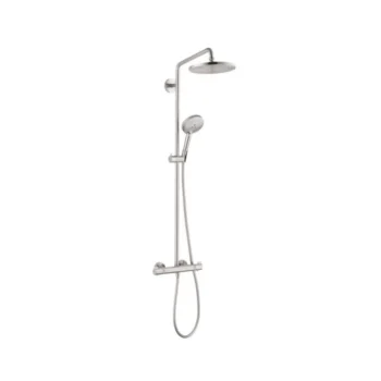 Hansgrohe Raindance S Showerpipe 240 1-Jet, 2.5 GPM in Brushed Nickel