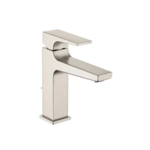 Hansgrohe Metropol Single-Hole Faucet 110 with Lever Handle and Pop-Up Drain, 1.2 GPM in Brushed Nickel
