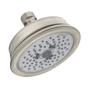 Hansgrohe Croma 100 Classic Showerhead 3-Jet, 1.5 GPM in Brushed Nickel