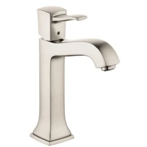 Hansgrohe Metropol Classic Single-Hole Faucet 160 with Pop-Up Drain, 1.2 GPM in Brushed Nickel