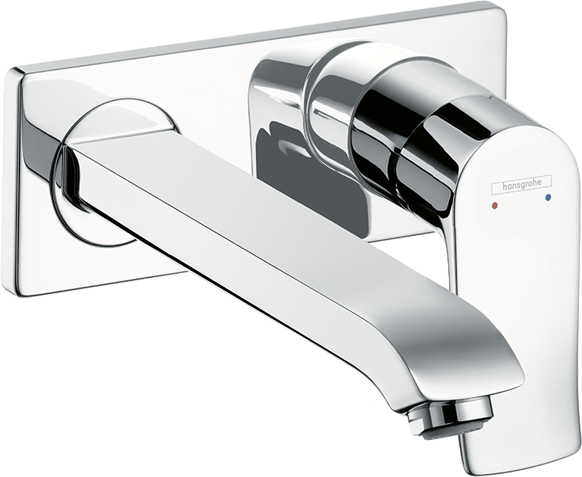 Hansgrohe Metris Wall-Mounted Single-Handle Faucet Trim, 1.2 GPM in Chrome