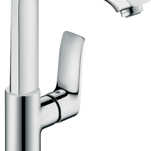 Hansgrohe Metris Single-Hole Faucet 230 with Swivel Spout and Pop-Up Drain, 1.2 GPM in Chrome