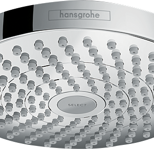 Hansgrohe Croma Select S Showerhead 180 2-Jet, 1.8 GPM in Chrome