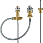 Hansgrohe Rough, 3-Hole Roman Tub Set with Single Handle