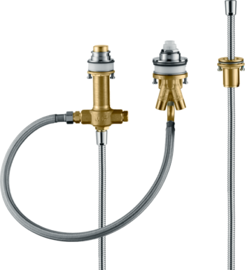 Hansgrohe Rough, 3-Hole Roman Tub Set with Single Handle