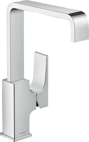 Hansgrohe Metropol Single-Hole Faucet 230 with Lever Handle and Swivel Spout, 1.2 GPM in Chrome