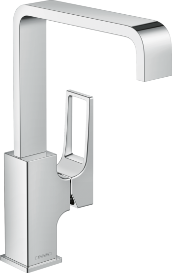 Hansgrohe Metropol Single-Hole Faucet 230 with Loop Handle and Swivel Spout, 1.2 GPM in Chrome