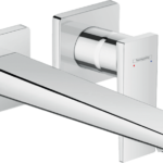 Hansgrohe Metropol Wall-Mounted Single-Handle Faucet Trim with Lever Handle, 1.2 GPM in Brushed Nickel