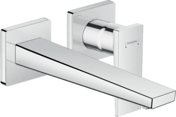 Hansgrohe Metropol Wall-Mounted Single-Handle Faucet Trim with Lever Handle, 1.2 GPM in Brushed Nickel