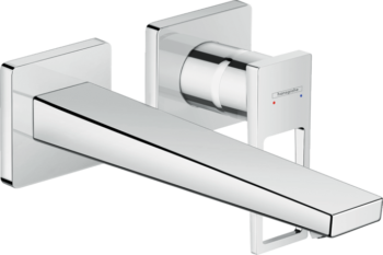 Hansgrohe Metropol Wall-Mounted Single-Handle Faucet Trim with Loop Handle, 1.2 GPM in Brushed Nickel